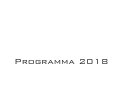 



Programma 2018